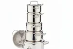 Nuvora Kitchen Signature 12-Piece Stainless Steel Cookware Set – Aluminum Core, Induction Compatible