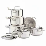 Nuvora Kitchen Signature 12-Piece Stainless Steel Cookware Set – Aluminum Core, Induction Compatible - Image 3